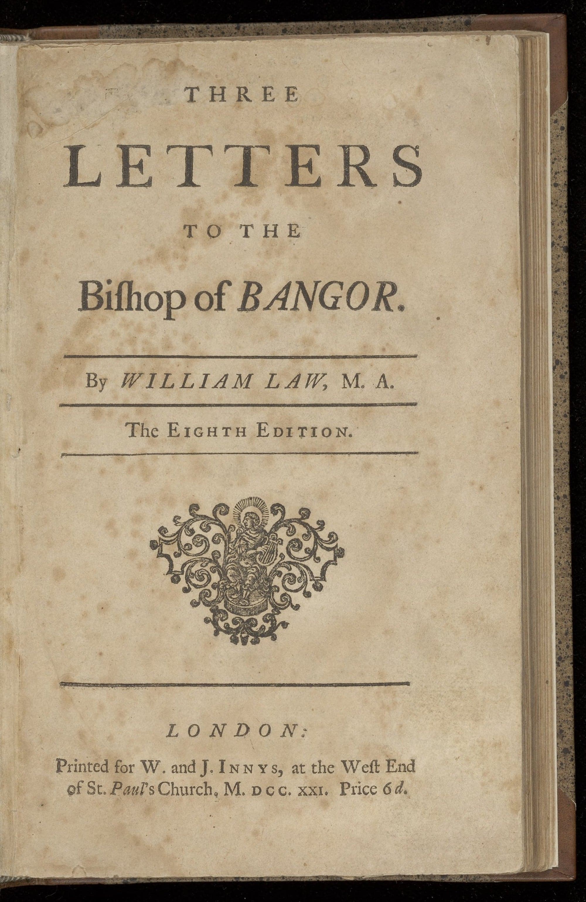 Three letters to the bishop of Bangor
