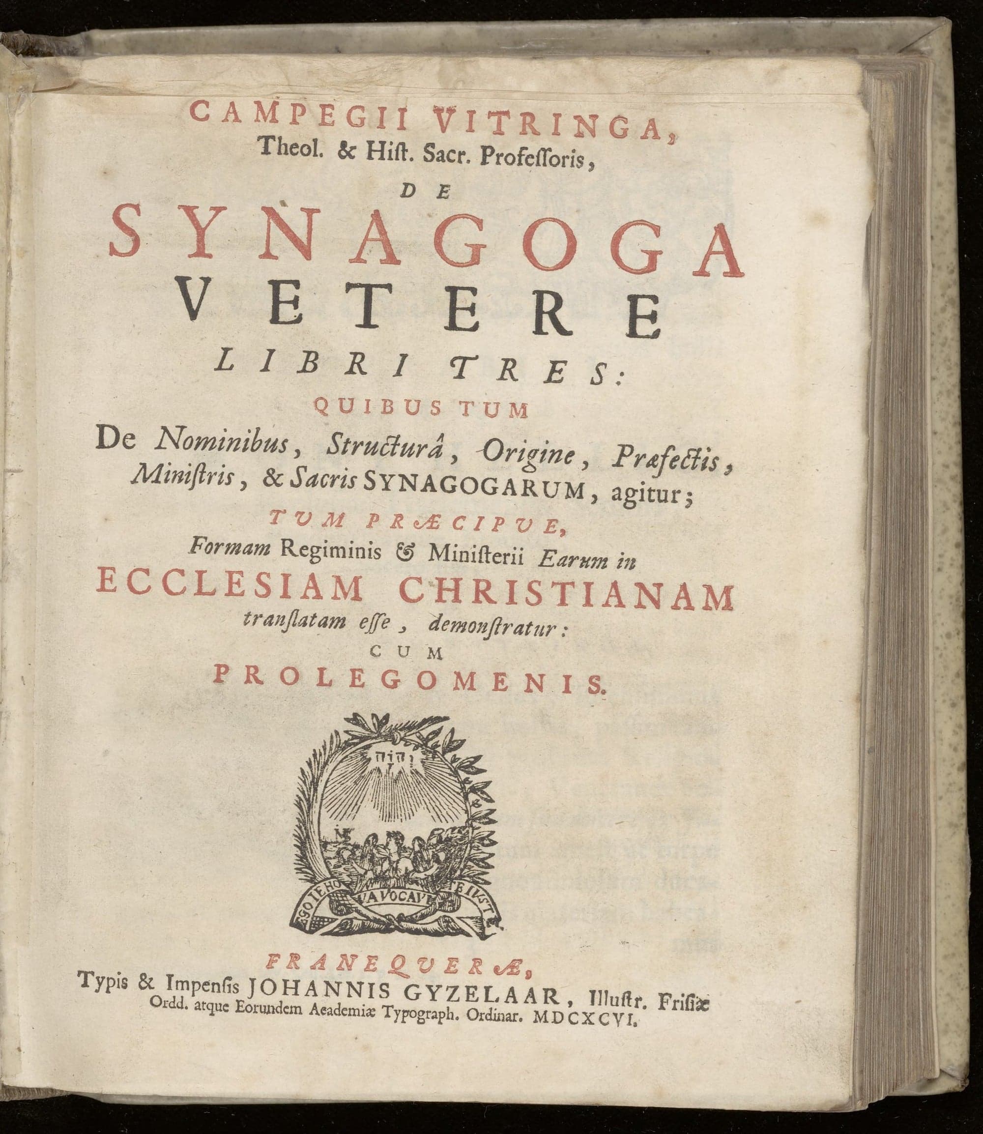De synagoga vetere libri tres
