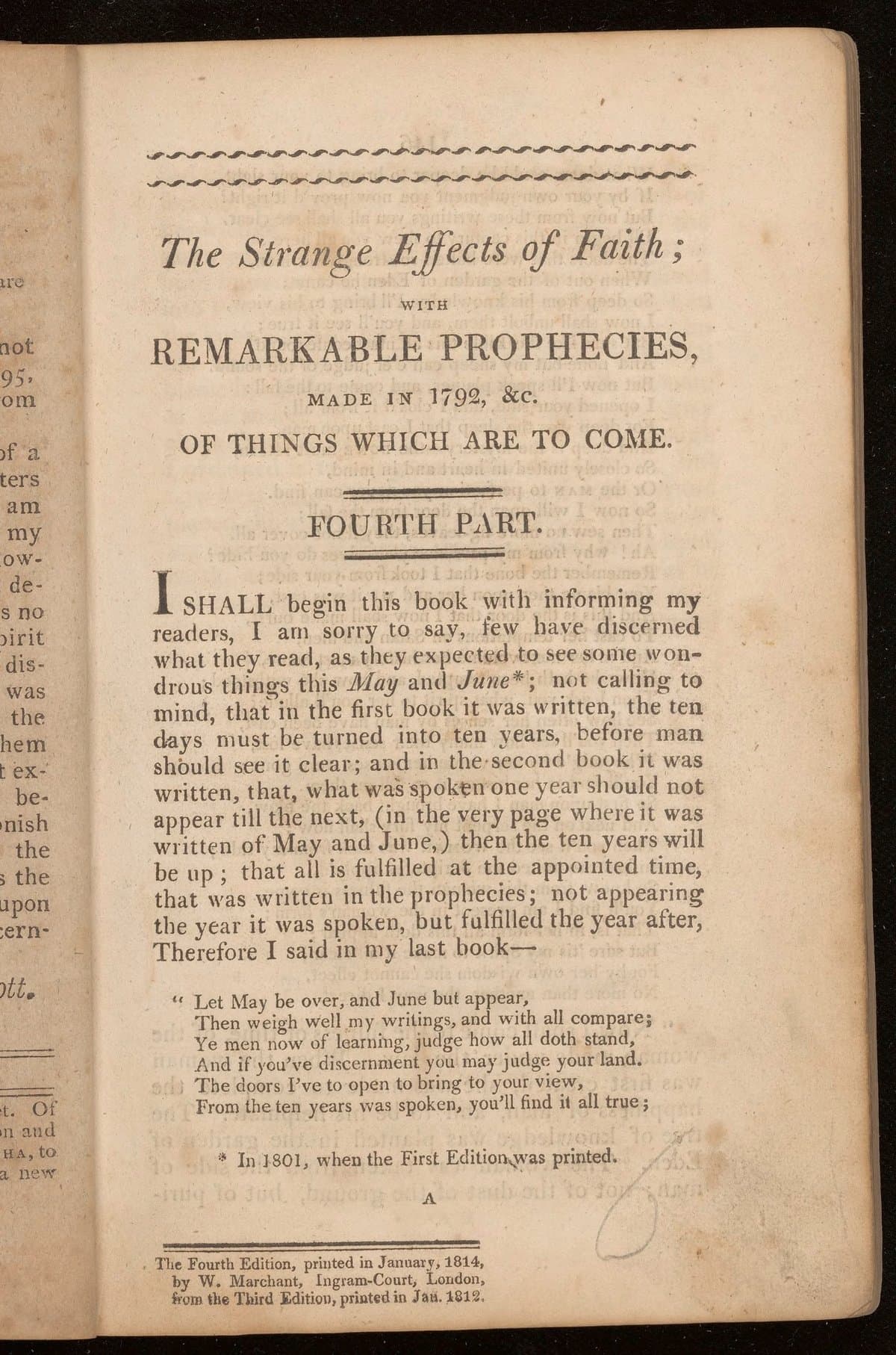 The strange effects of faith. Fourth part