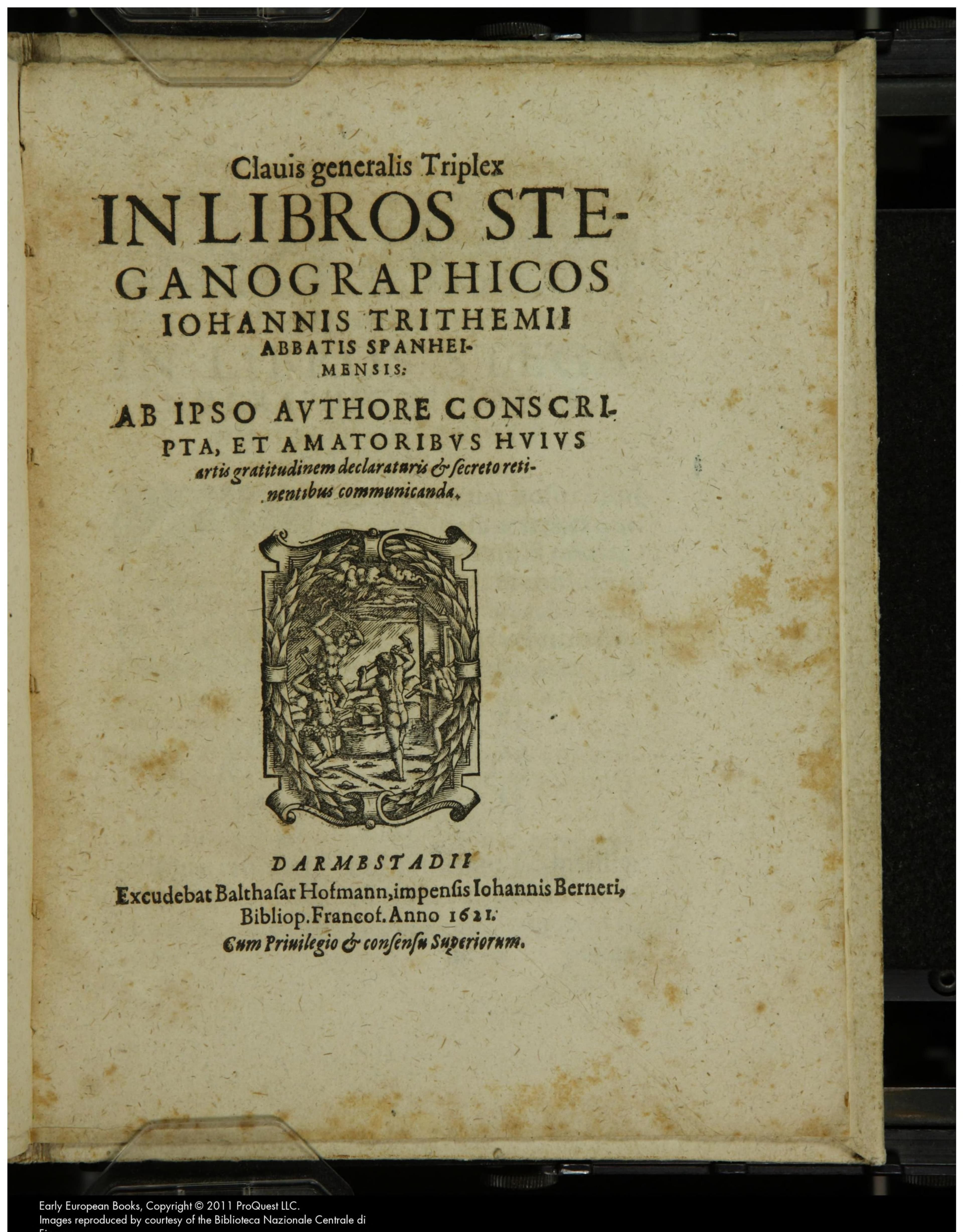 Trithemius Clavis Generalis Triplex (Key to Steganographia)