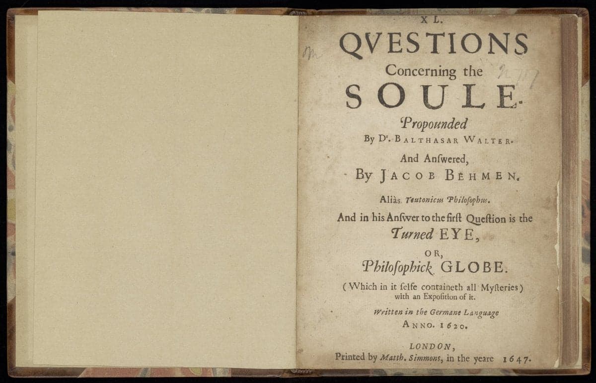 40 questions concerning the soule. Propounded by dr. Balthasar Walter