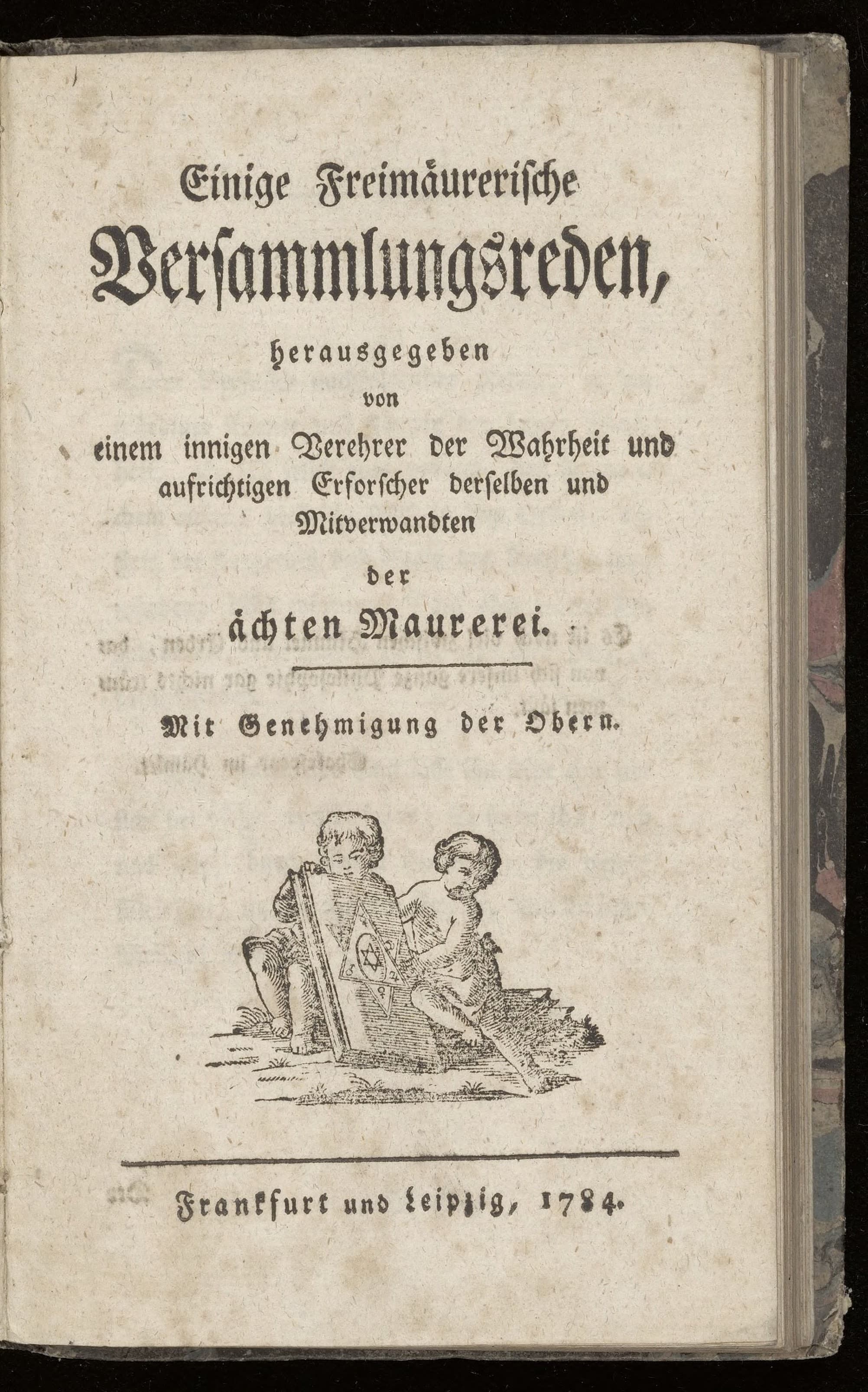 Einige Freimäurerische Versammlungsreden