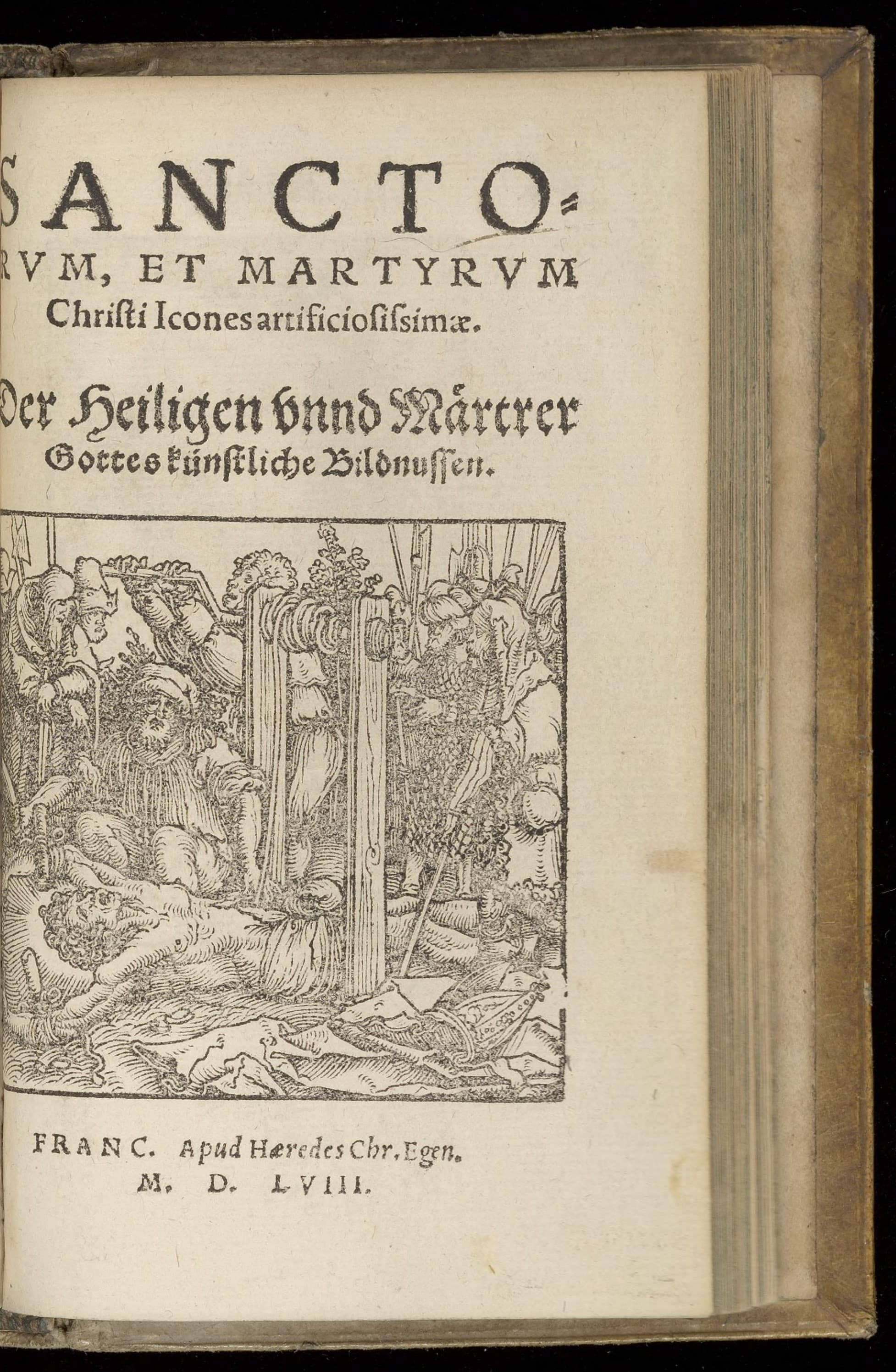 Sanctorum, et martyrum Christi icones ... Der Heiligen ... Bildnussen