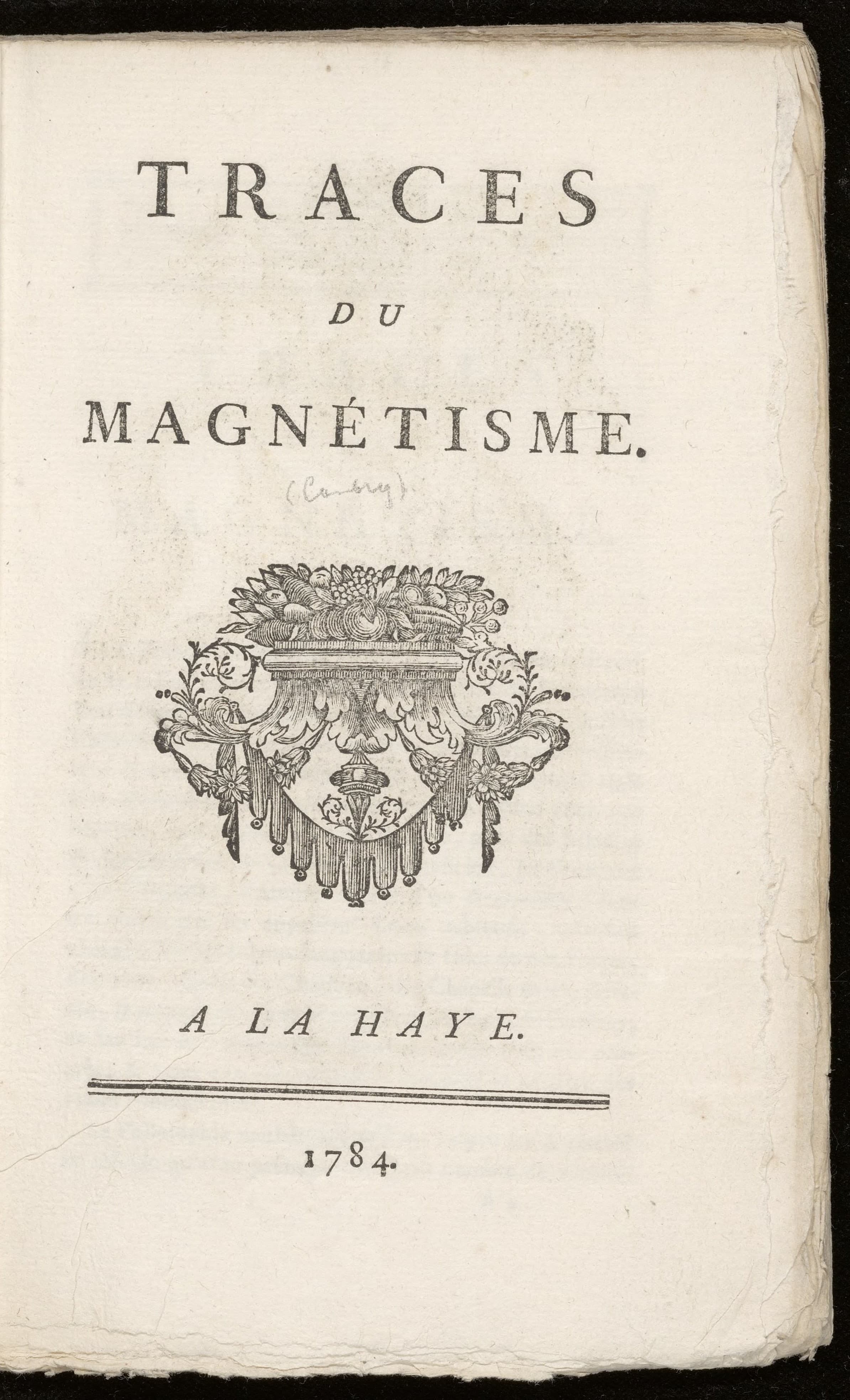 Traces du magnetisme