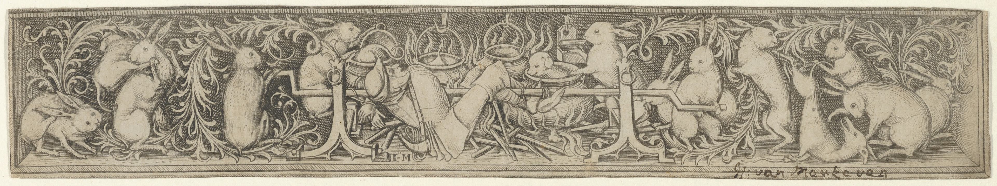 Hares Roasting the Hunter