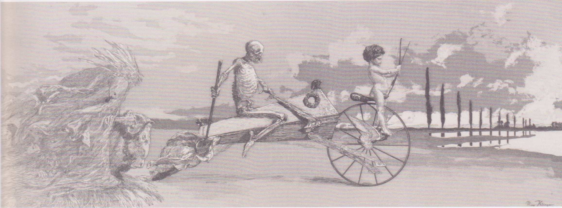 From the Cycle "Intermezzos" Cupid, Death and the Beyond  (Opus IV: Plate 12/12)