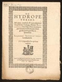 De hydrope theses