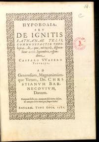 Pyrobolia, seu de ignitis Sathanae telis, commonefactio theologica