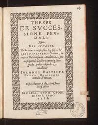 Theses de successione feudali