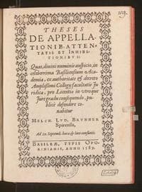Theses de appellationib. attentatis et inhibitionibus