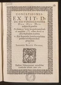 Conclusiones ex tit. D. de rei vindicatione