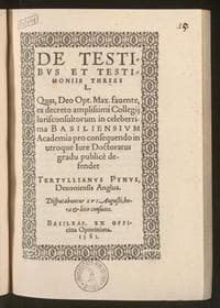 De testibus et testimoniis theses L