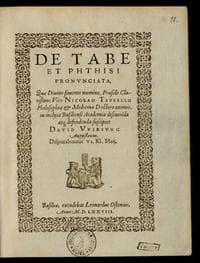 De tabe et phthisi pronunciata