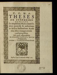 Theses de suppressis mensibus