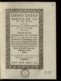 Disputatio medica, de cibo et potu