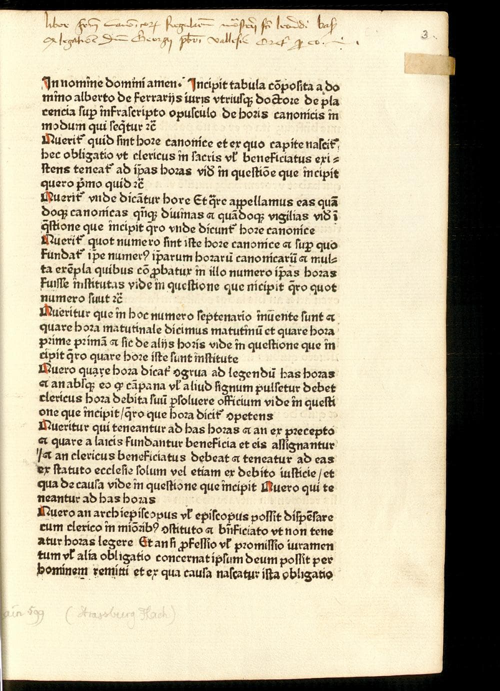 [De horis canonicis]