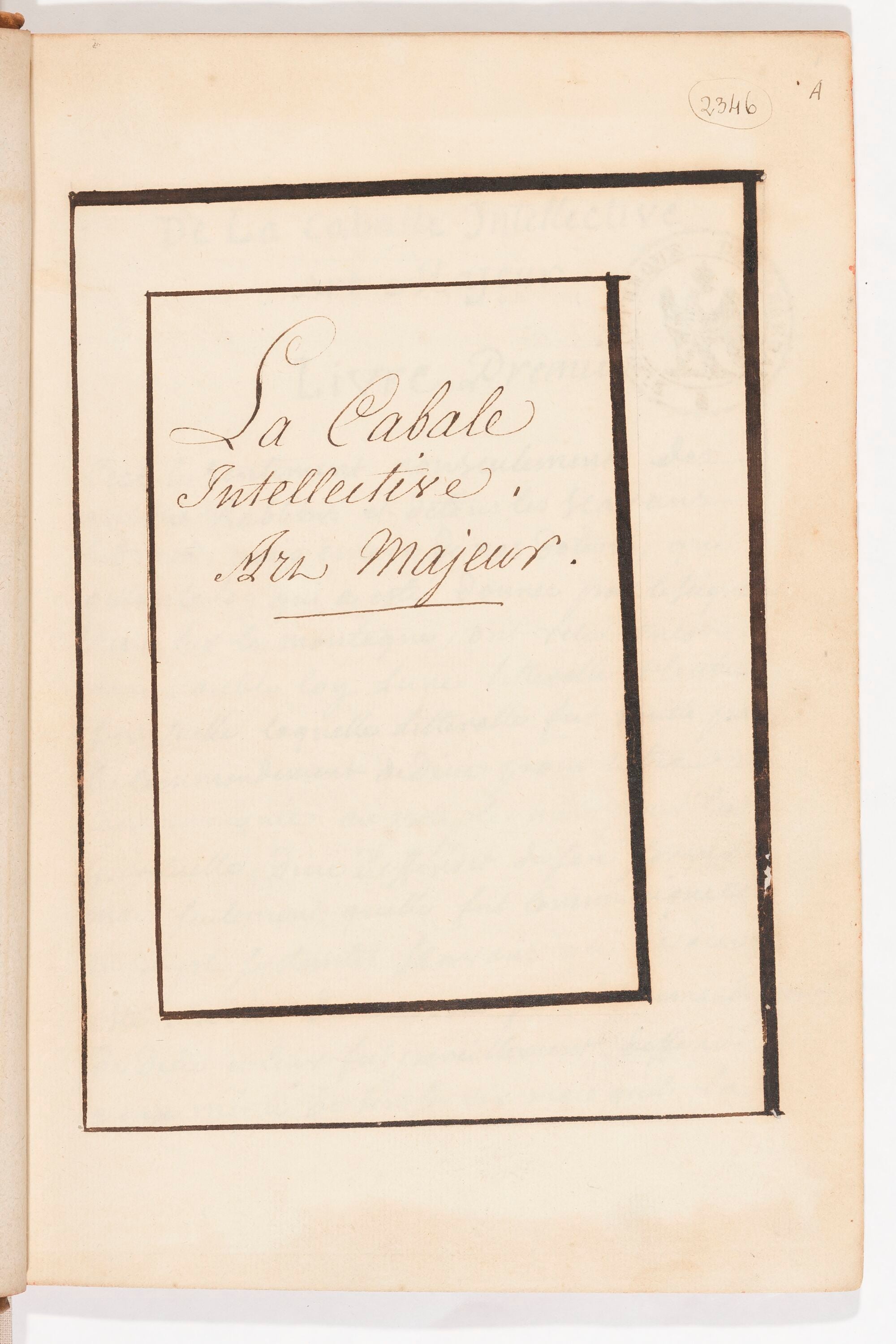 Collection of Treatises on the Occult Sciences