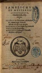 On the Mysteries of the Egyptians, Chaldeans, and Assyrians