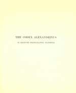 Codex Alexandrinus Facsimile, Vol. II (New Testament)