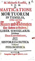 On the Mastication of the Dead in Graves