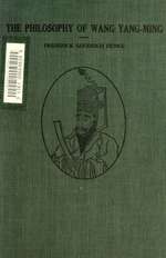The Philosophy of Wang Yang-ming (Instructions for Practical Living)