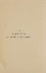 The Native Tribes of Central Australia