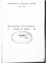 The Ethical and Political Works of Motse