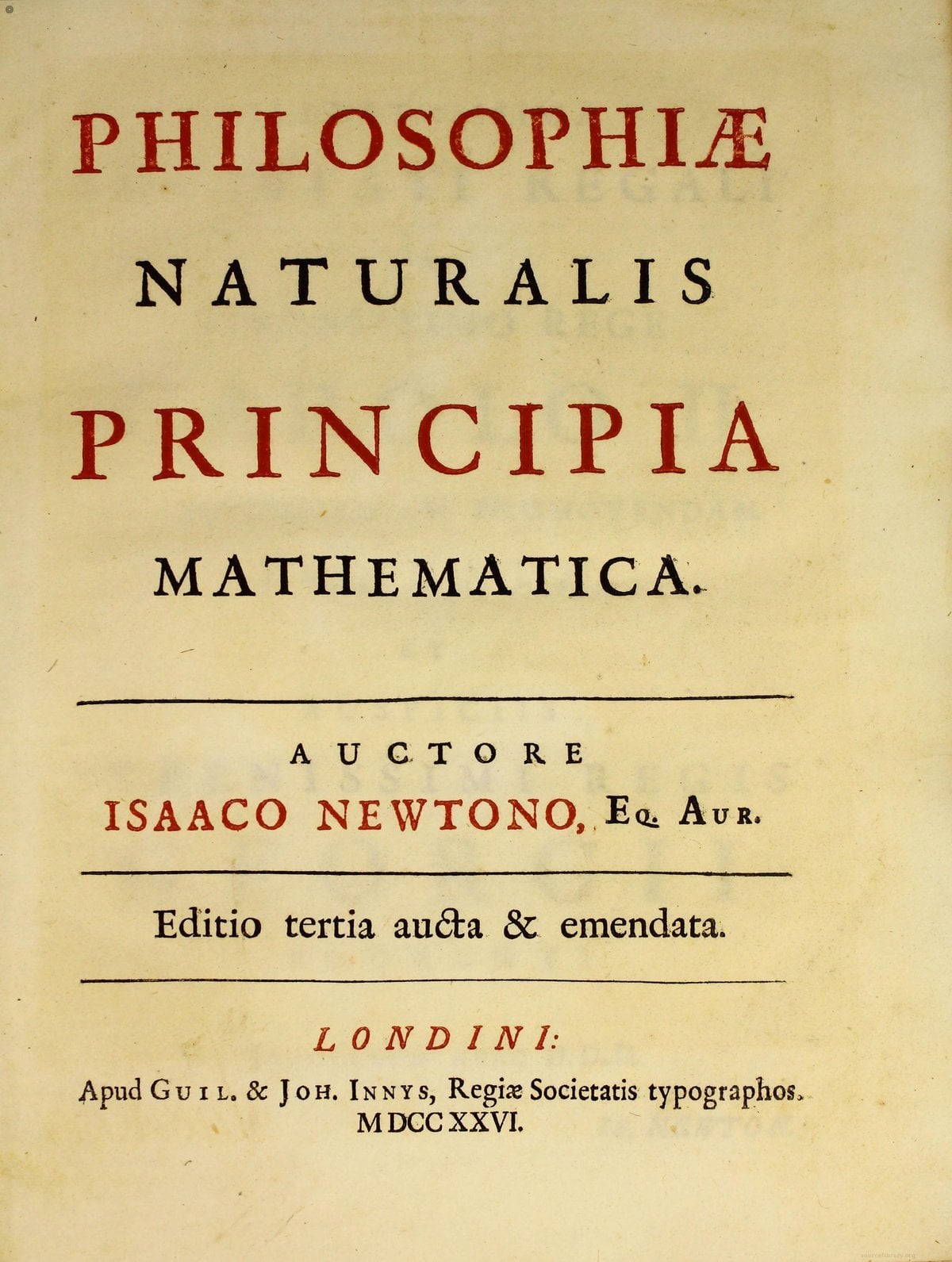 Mathematical Principles of Natural Philosophy