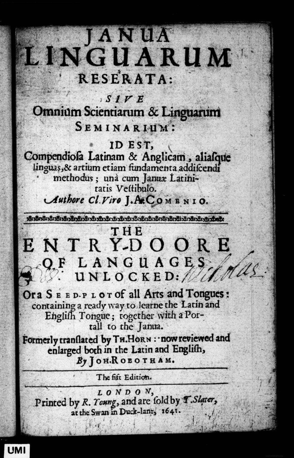 The Gate of Tongues Unlocked