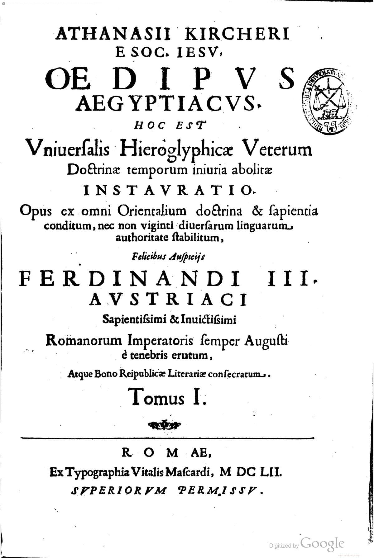 Egyptian Oedipus, Volume 1