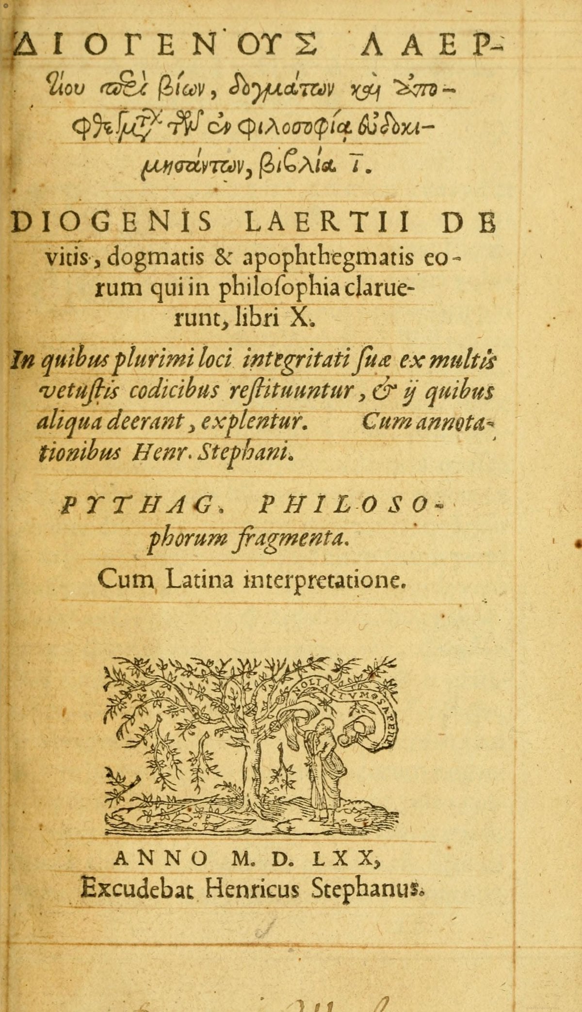 Lives and Opinions of Eminent Philosophers