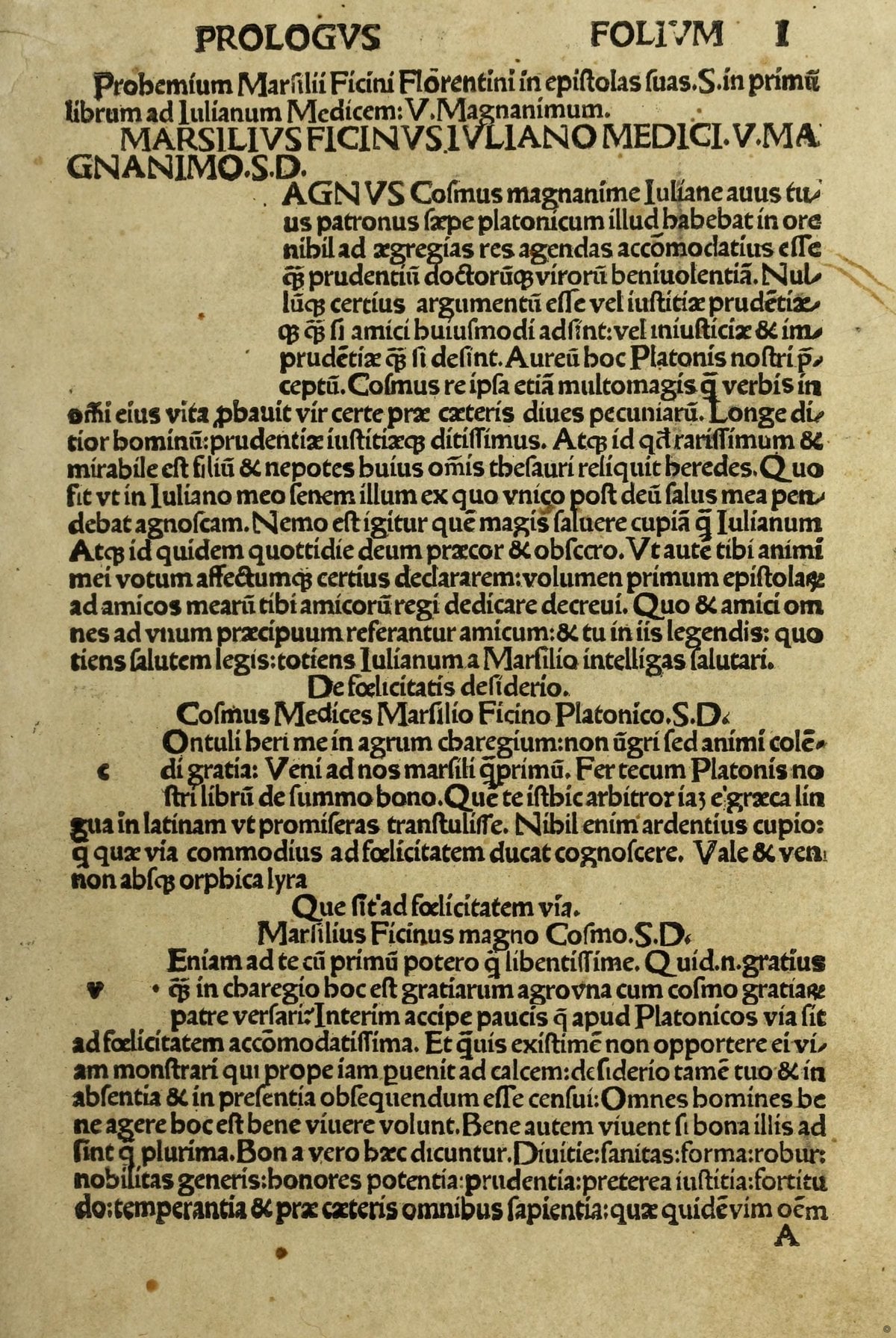 The Letters of Marsilio Ficino