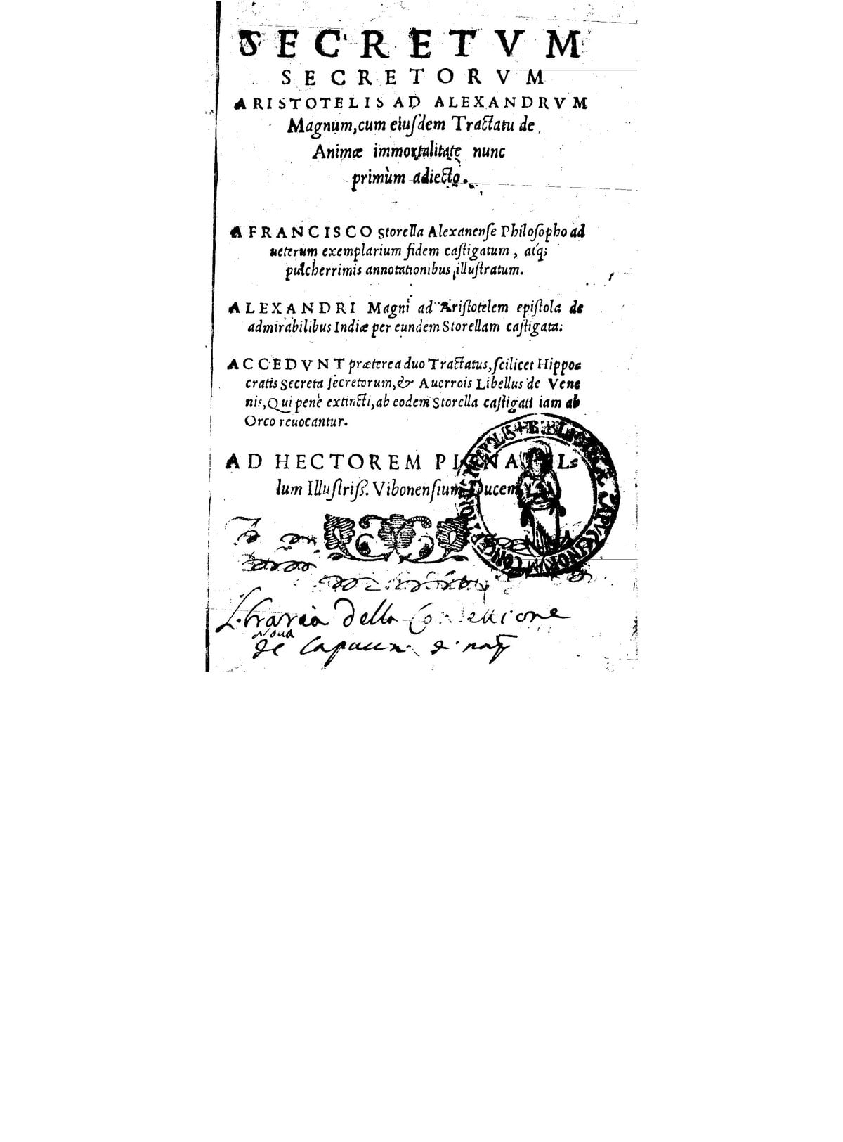 The Secret of Secrets of Aristotle to Alexander the Great