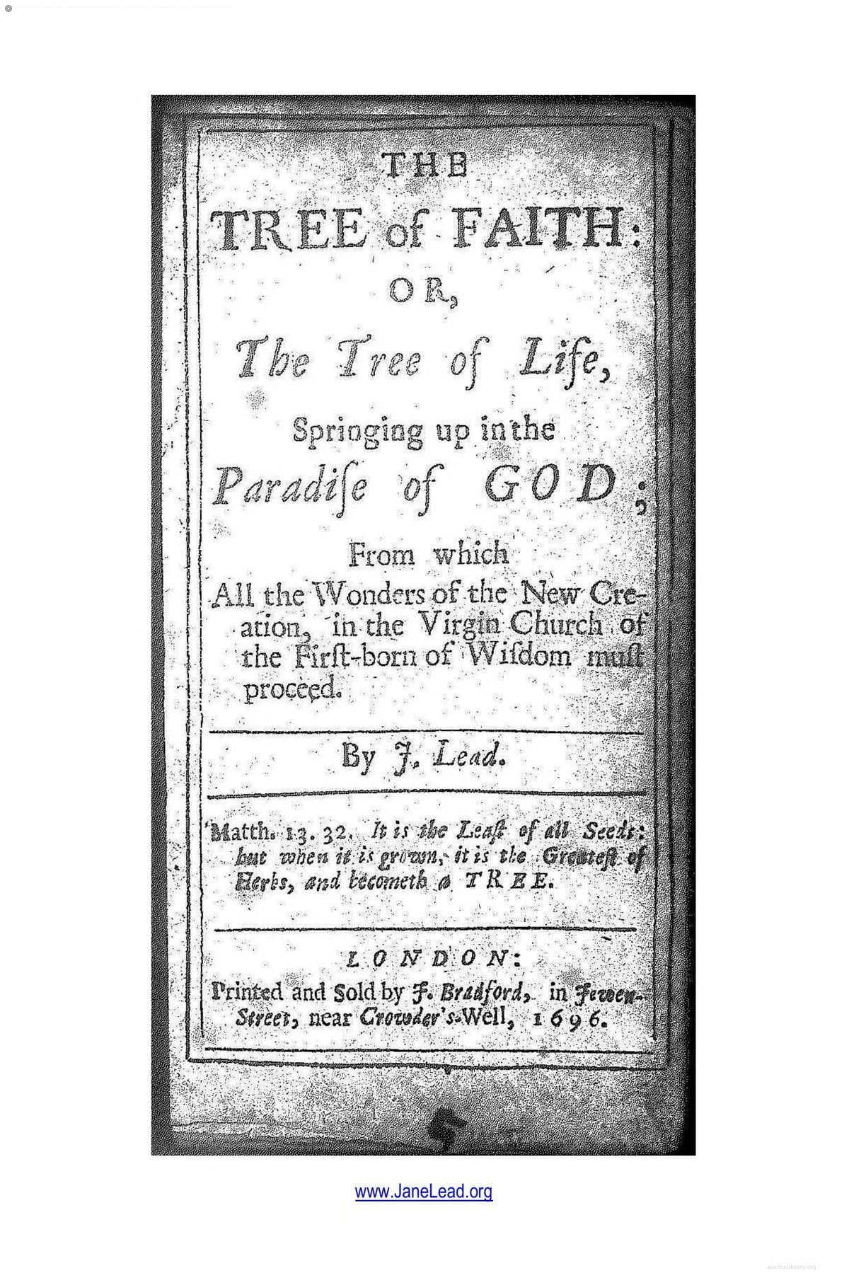 The Tree of Faith, or The Tree of Life