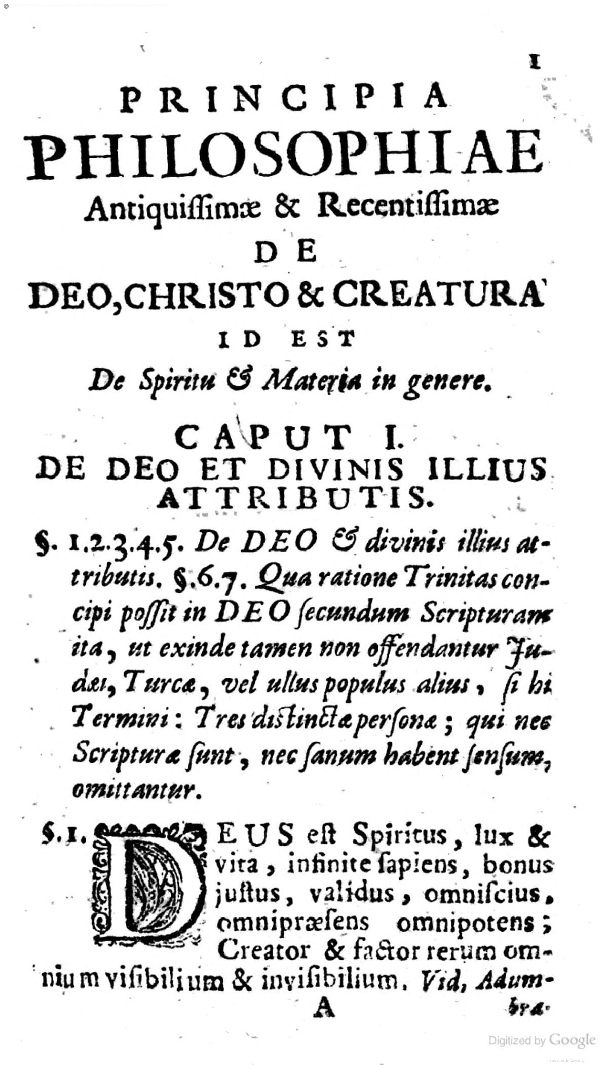 The Principles of the Most Ancient and Modern Philosophy