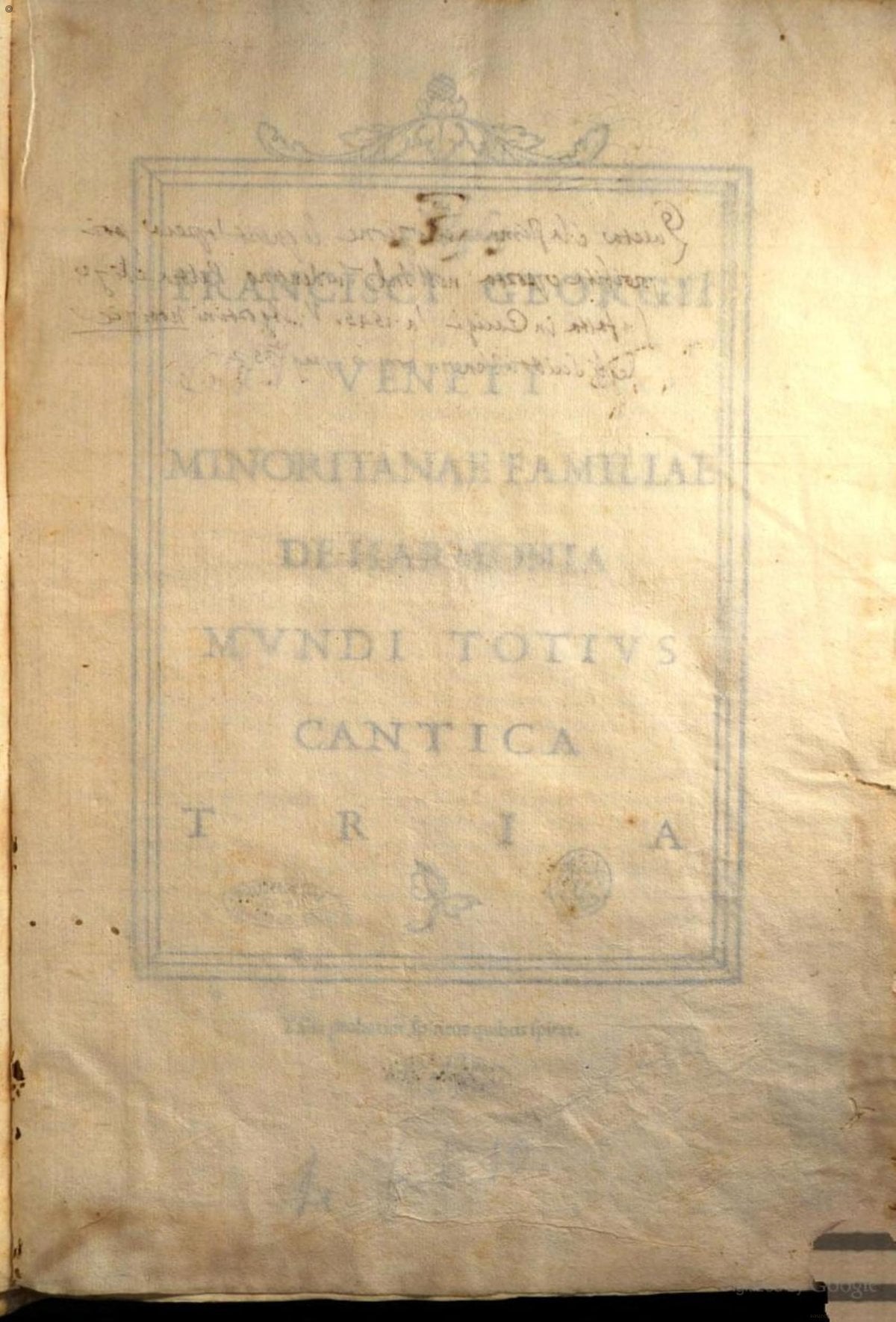 On the Harmony of the World