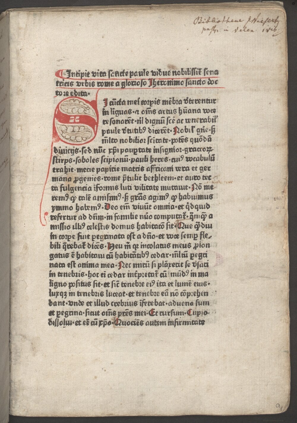 The Life of Saint Paula