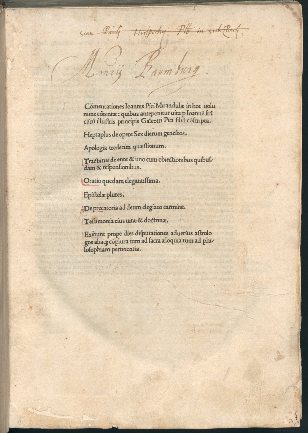 Works (1496 Bologna incunabulum)