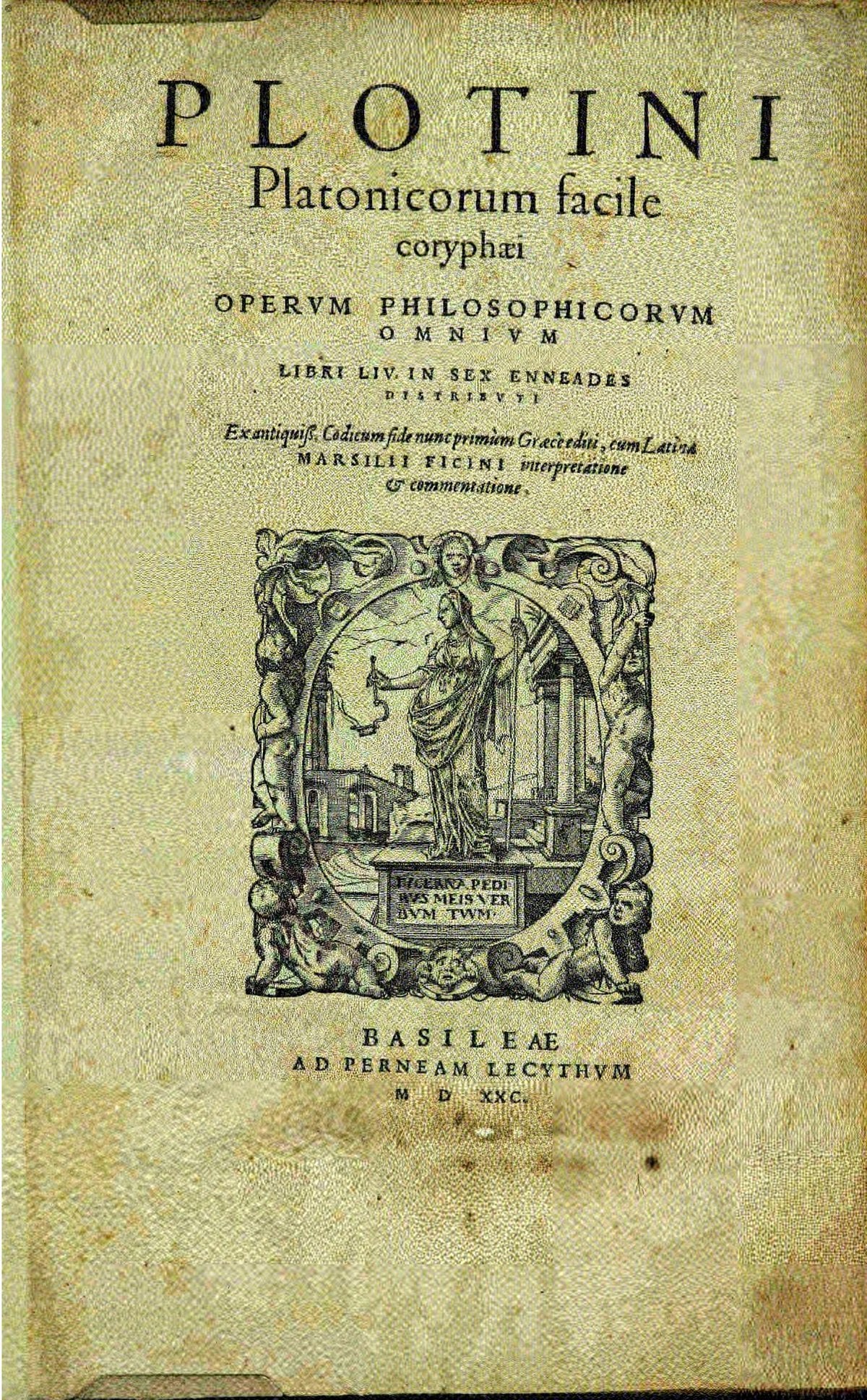 Enneads (1580 Greek-Latin, Ficino trans.)