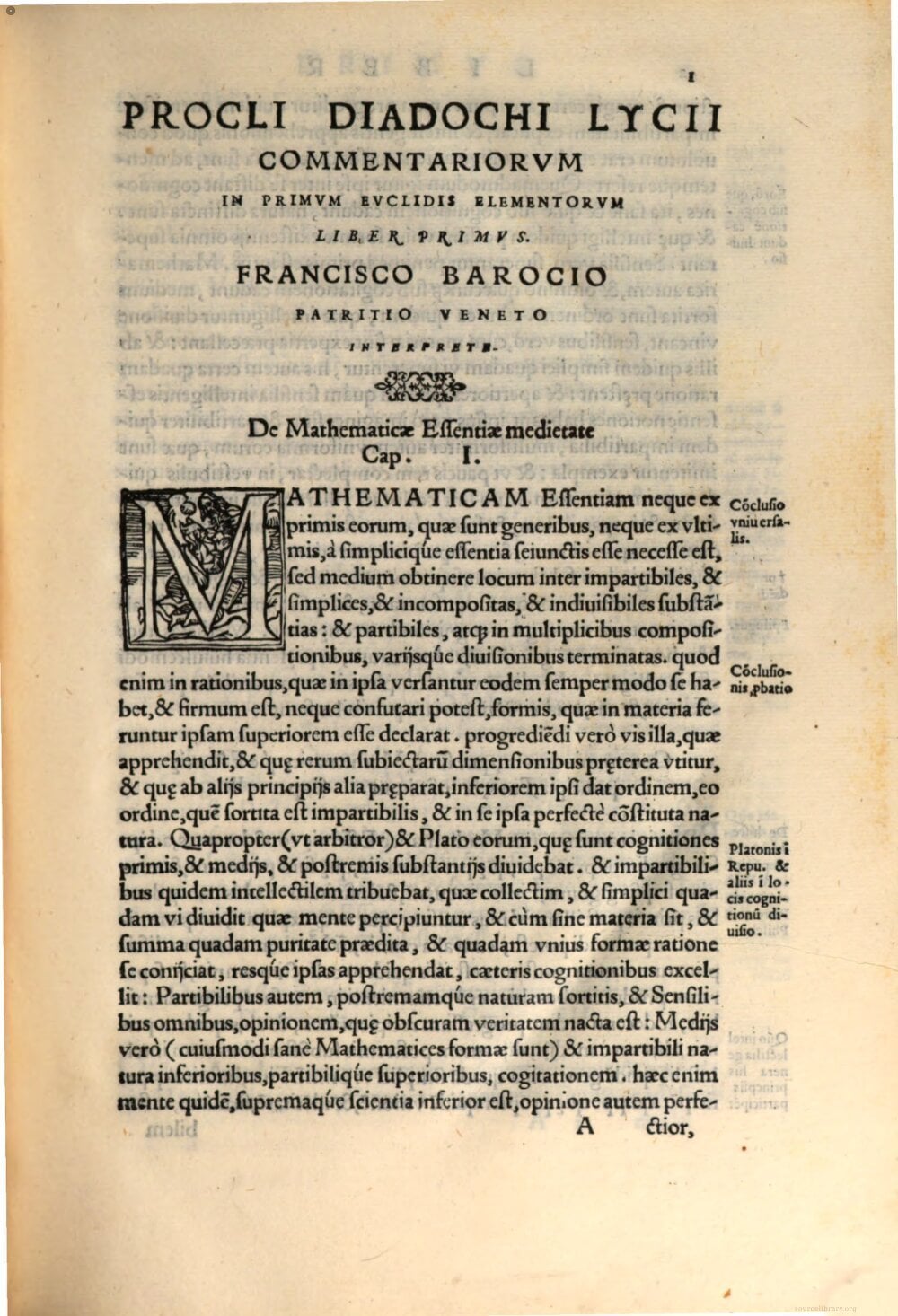 Commentary on the First Book of Euclid's Elements