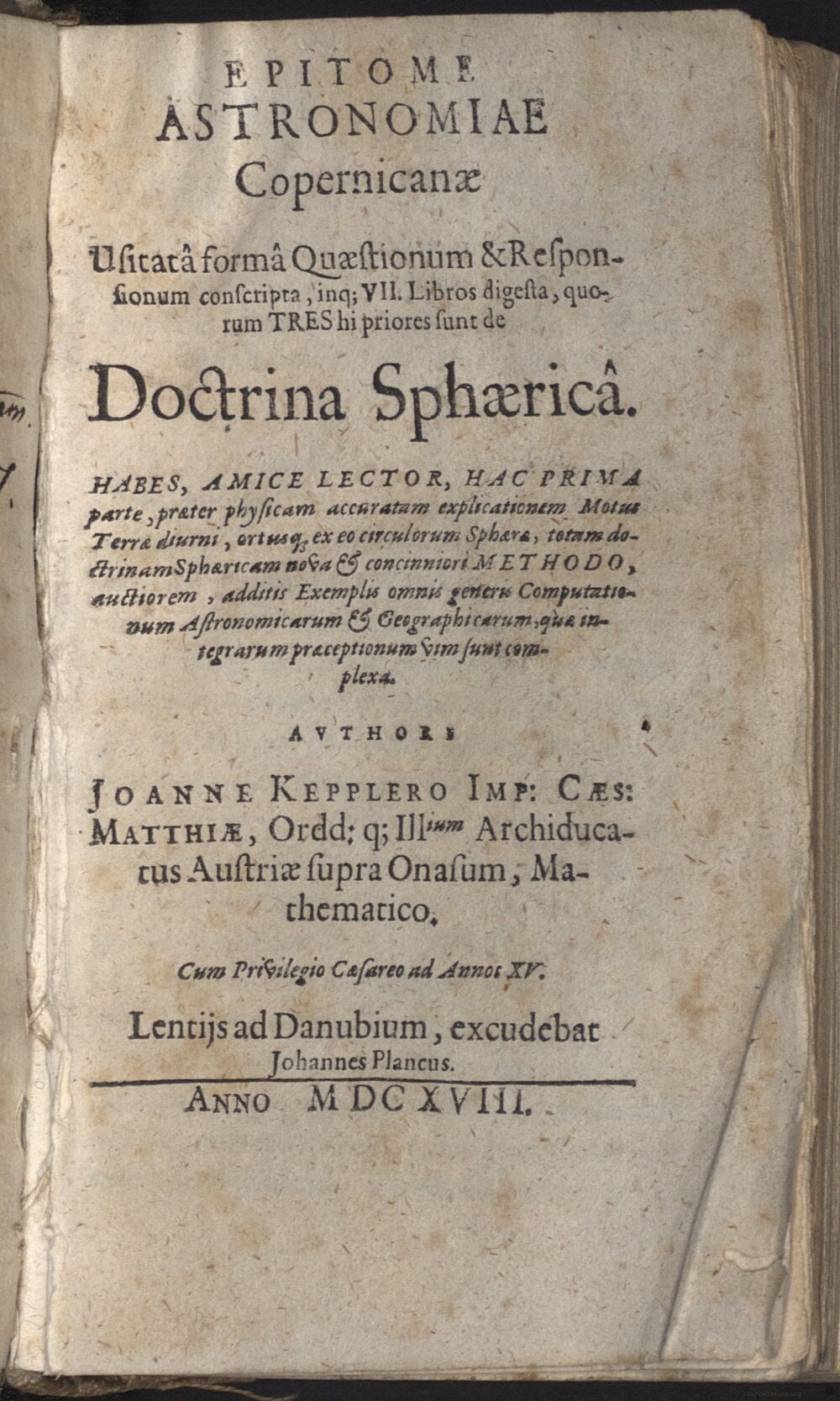 Epitome of Copernican Astronomy