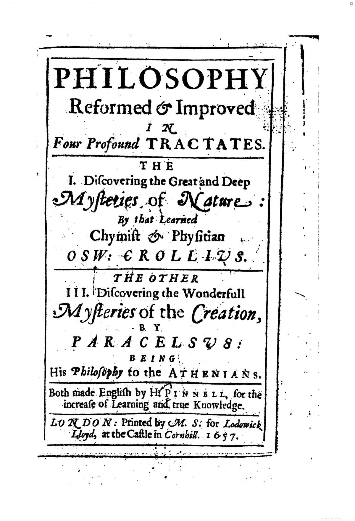 Philosophy Reformed: Four Profound Tractates