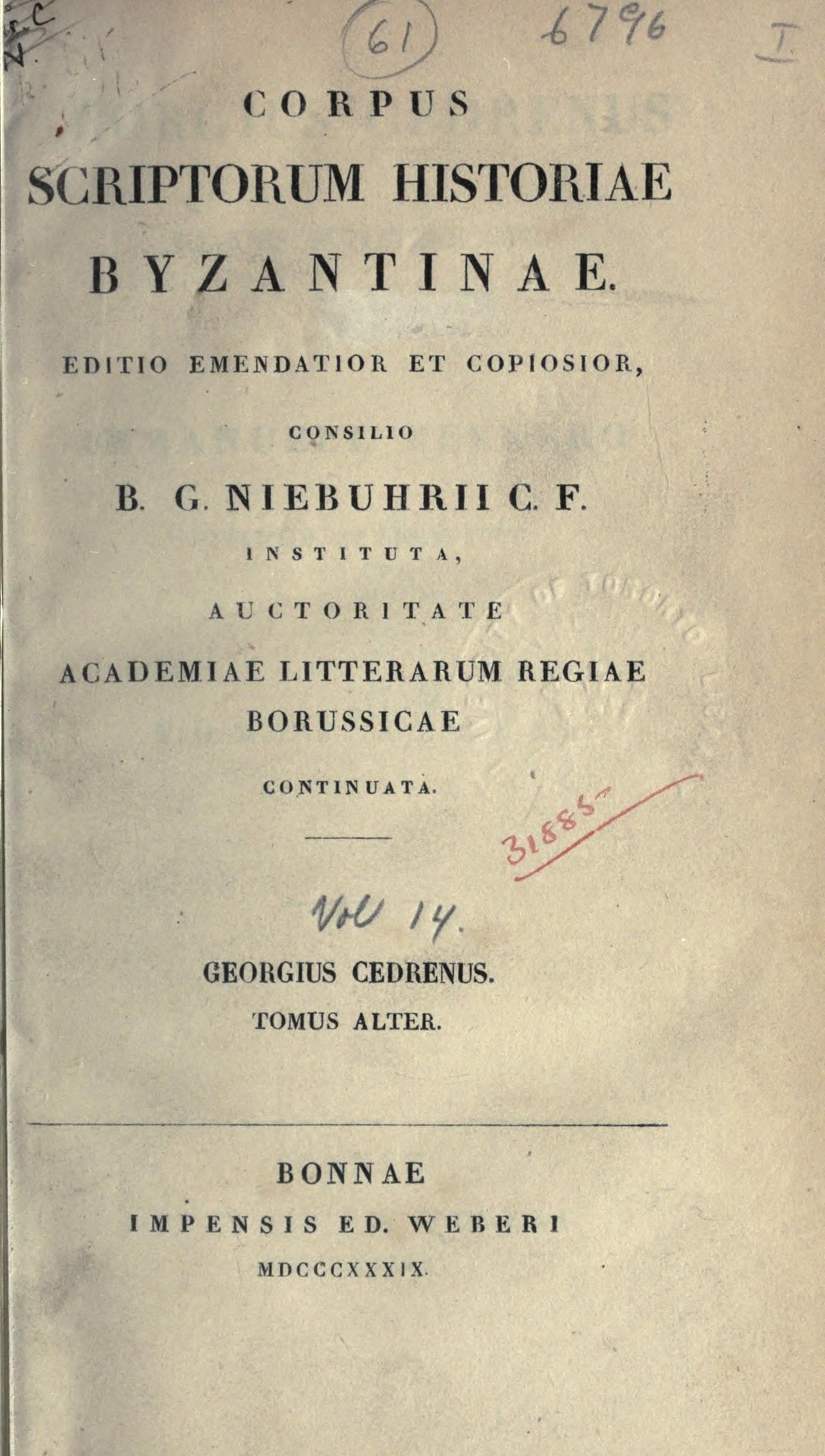 Corpus Byzantinae Vol. 14