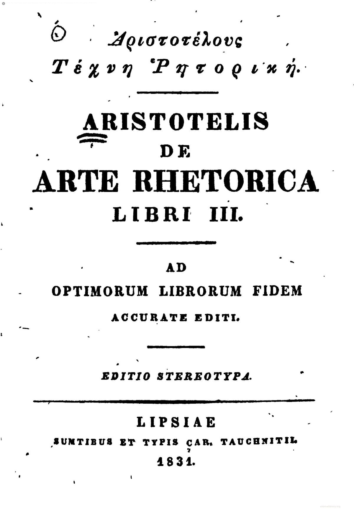 Complete Works of Aristotle (Aristotelis Opera Omnia)