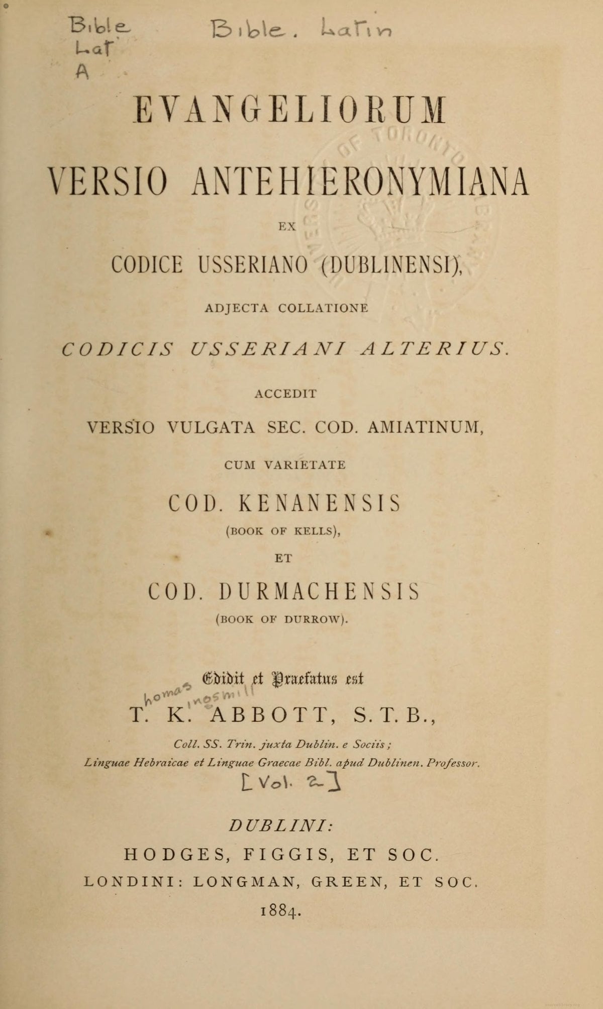 Book of Kells (Codex Kenanensis)