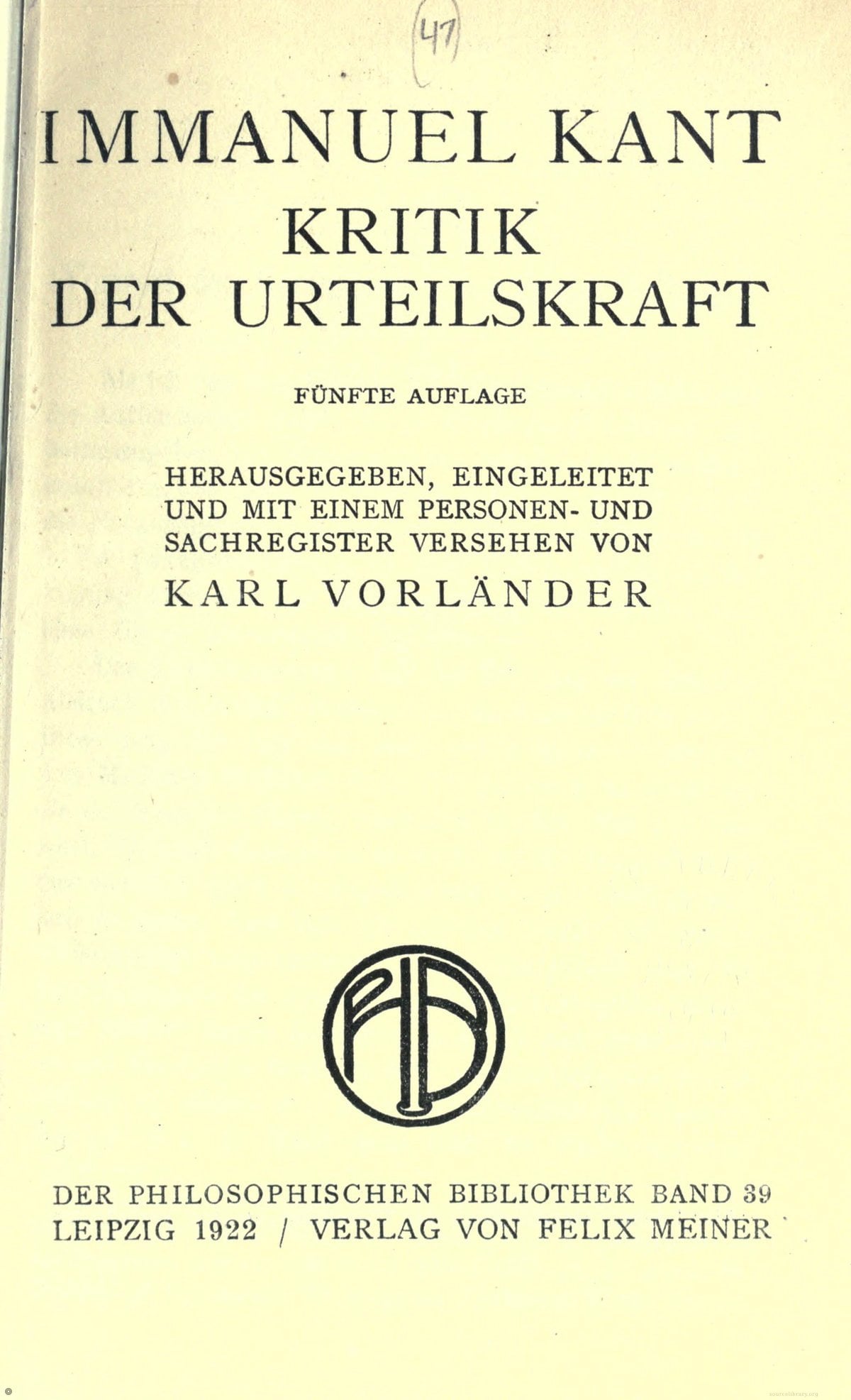 Critique of Judgment