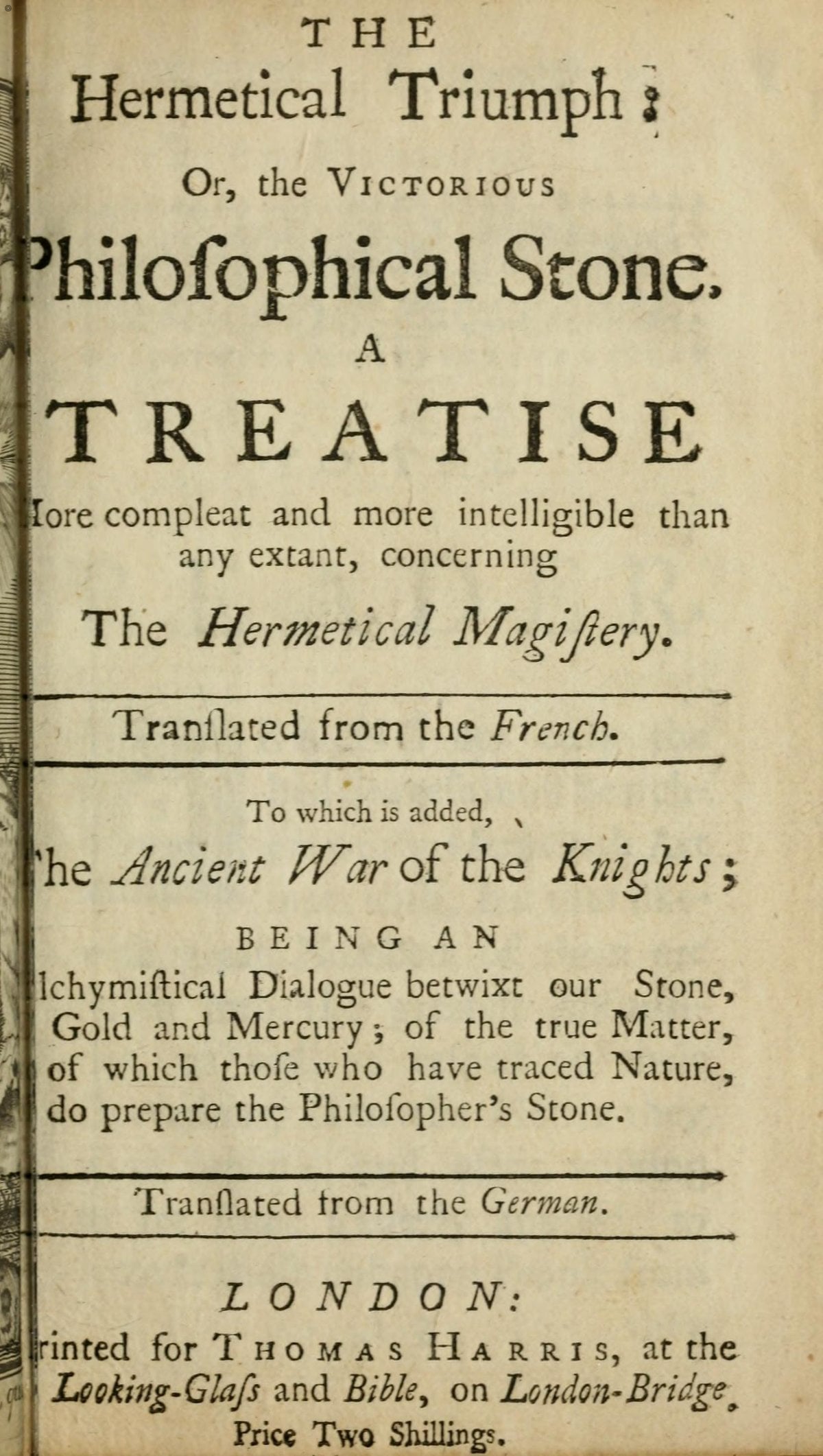 The Hermetical Triumph; or, The Victorious Philosophical Stone