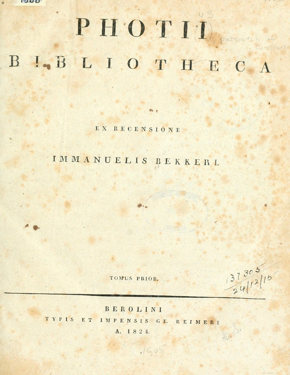 The Library (Bibliotheca)