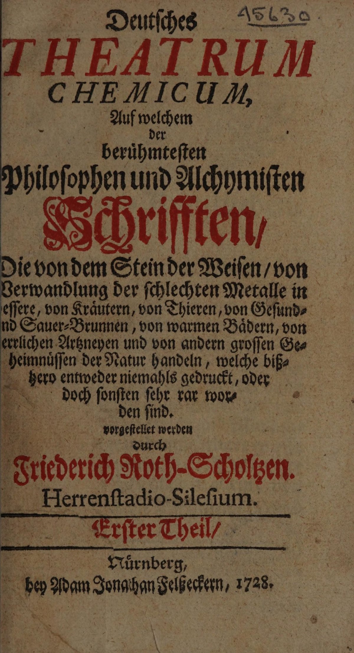 German Chemical Theater, Vol. I