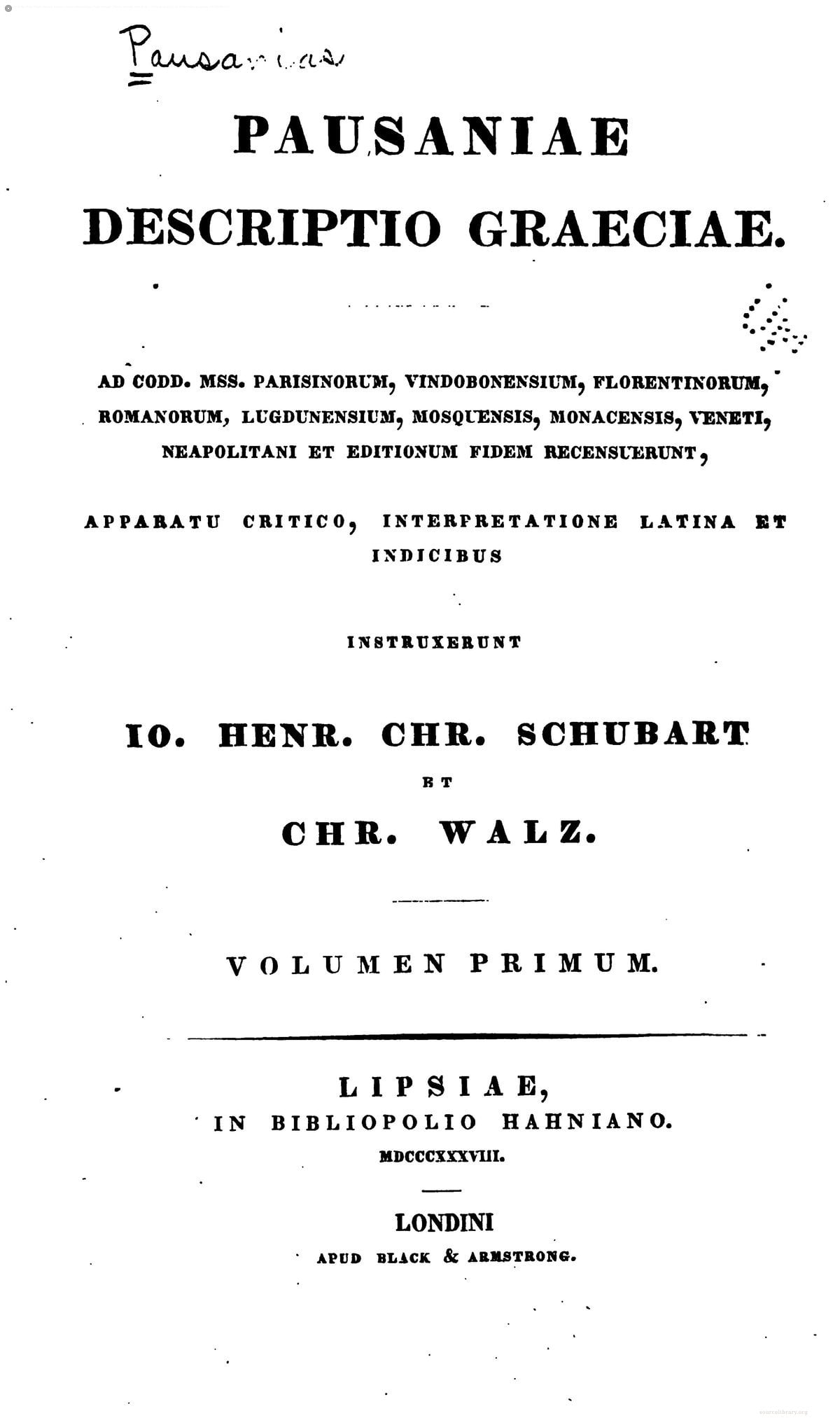 Theophrastus, Marcus Aurelius, Epictetus, Cebes, Maximus Tyrius (Greek/Latin 1877)